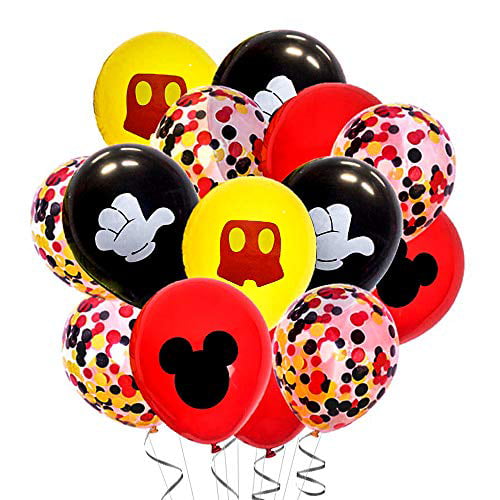 12" Disney Mickey Mouse Latex Helium Balloons Happy 1st Birthday 